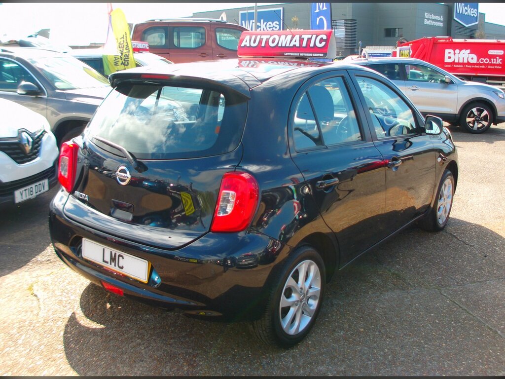 Nissan Micra 1.2 Acenta Hatchback Cvt Euro 6 LR66EBP Black #6