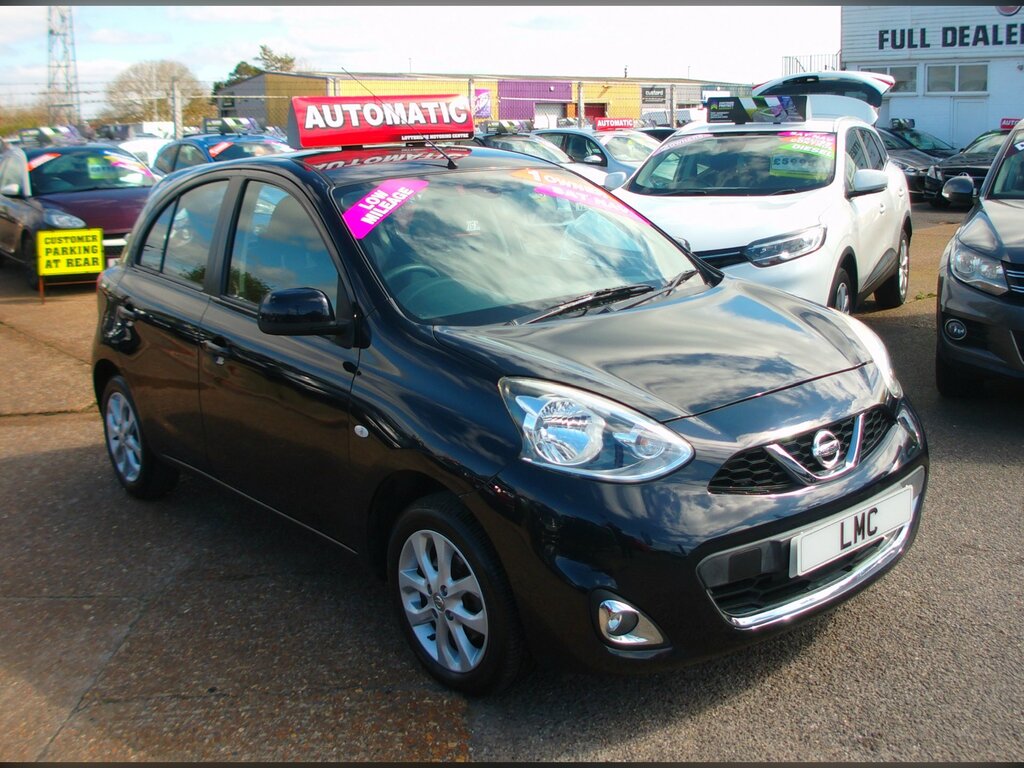 Nissan Micra 1.2 Acenta Hatchback Cvt Euro 6 Black