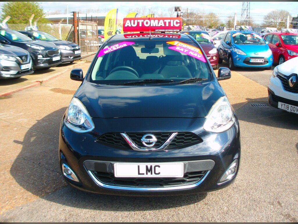 Nissan Micra 1.2 Acenta Hatchback Cvt Euro 6 LR66EBP Black #2