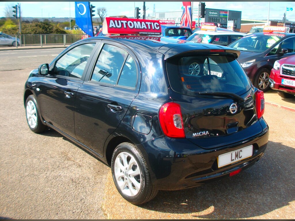 Nissan Micra 1.2 Acenta Hatchback Cvt Euro 6 LR66EBP Black #4