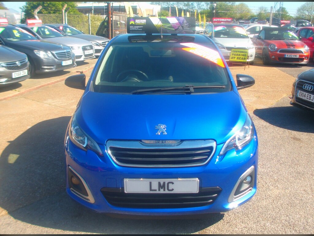 Peugeot 108 1.0 Allure Hatchback Euro 6 DW19XBP Blue #2