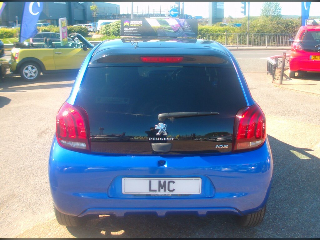 Peugeot 108 1.0 Allure Hatchback Euro 6 DW19XBP Blue #5