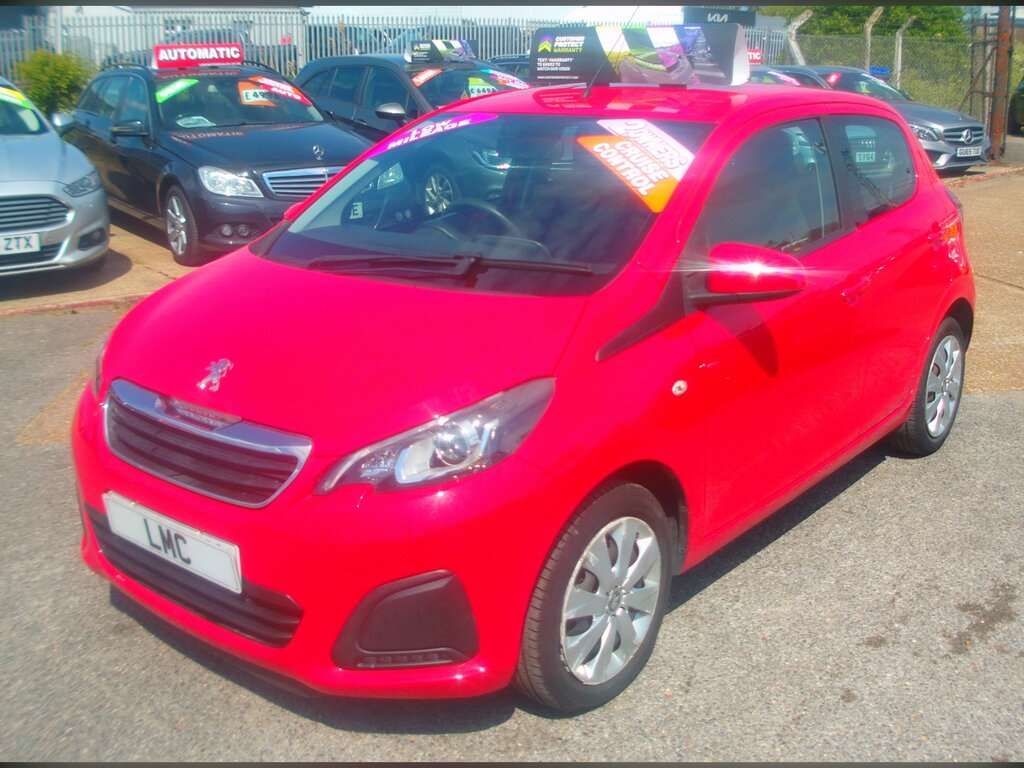 Peugeot 108 1.0 Active Hatchback Euro 6 WO18RLV Red #3
