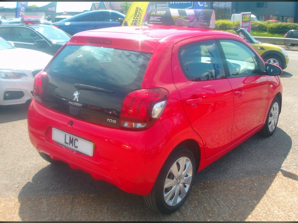 Peugeot 108 1.0 Active Hatchback Euro 6 WO18RLV Red #6