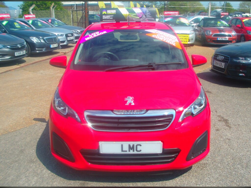 Peugeot 108 1.0 Active Hatchback Euro 6 WO18RLV Red #2
