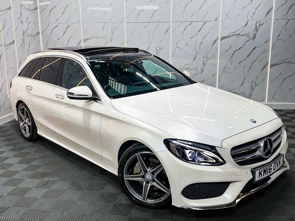 Mercedes-Benz C Class 2.1 C220d Amg Line Premium Plus 7G-tronic Euro KM16OVK White #5