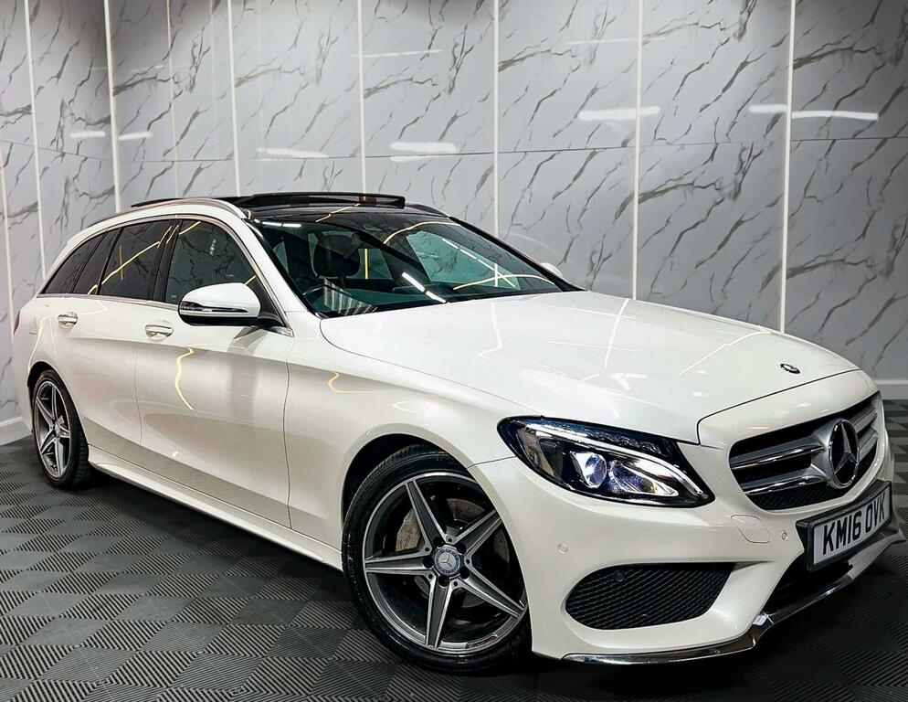 Mercedes-Benz C Class 2.1 C220d Amg Line Premium Plus 7G-tronic Euro White