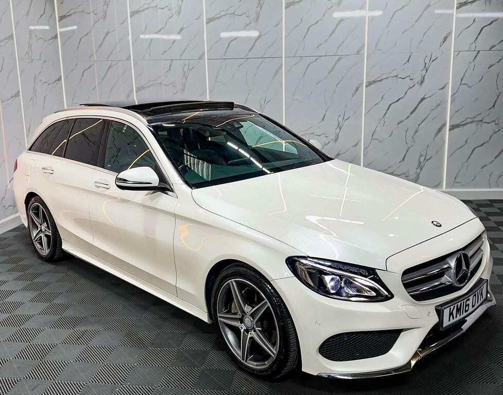 Mercedes-Benz C Class 2.1 C220d Amg Line Premium Plus 7G-tronic Euro KM16OVK White #6