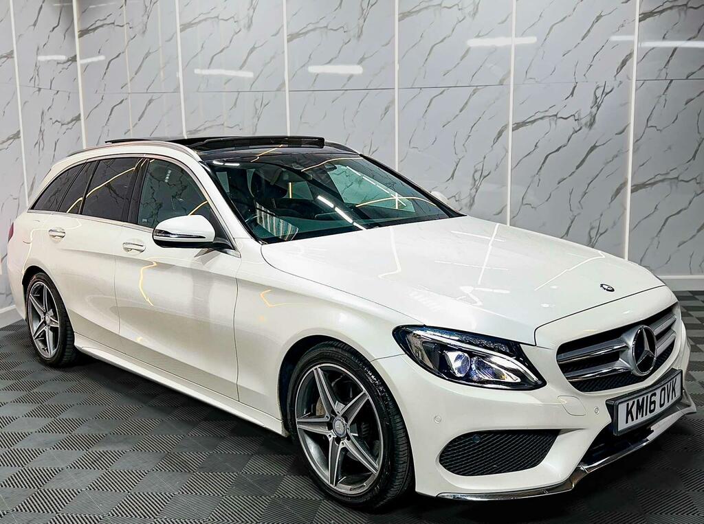 Mercedes-Benz C Class 2.1 C220d Amg Line Premium Plus 7G-tronic Euro KM16OVK White #4
