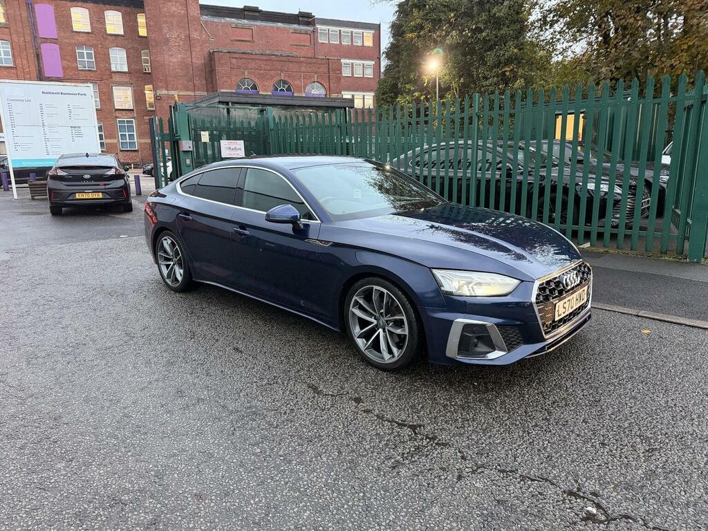 Audi A5 2.0 Tdi 35 S Line Sportback S Tronic Euro 6 Ss Blue