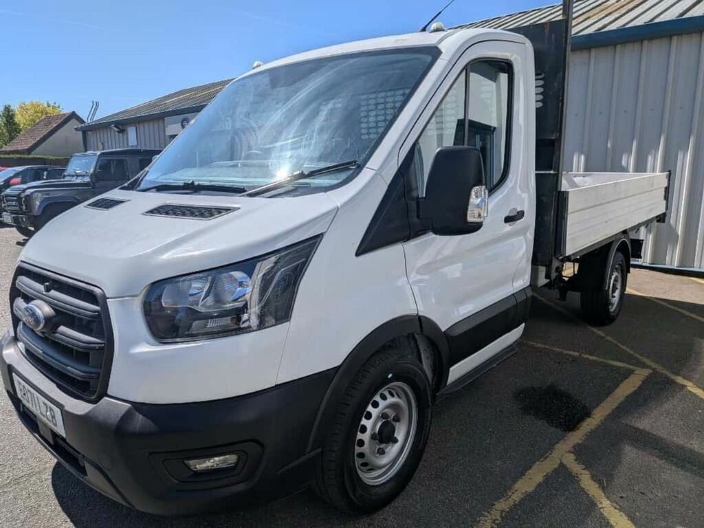 Ford Transit Custom 350 Leader Chassis Cab Ecoblue EO71LZB White #2