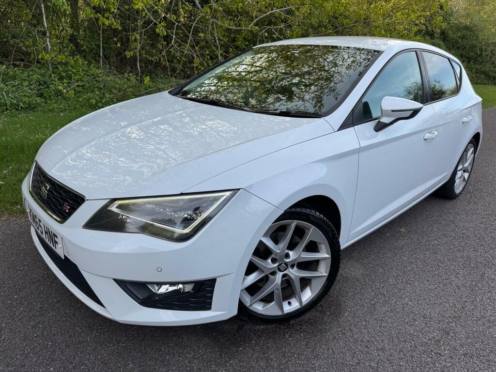 Seat Leon Hatchback 2.0 Tdi Fr Dsg Euro 6 Ss 201565 White #2