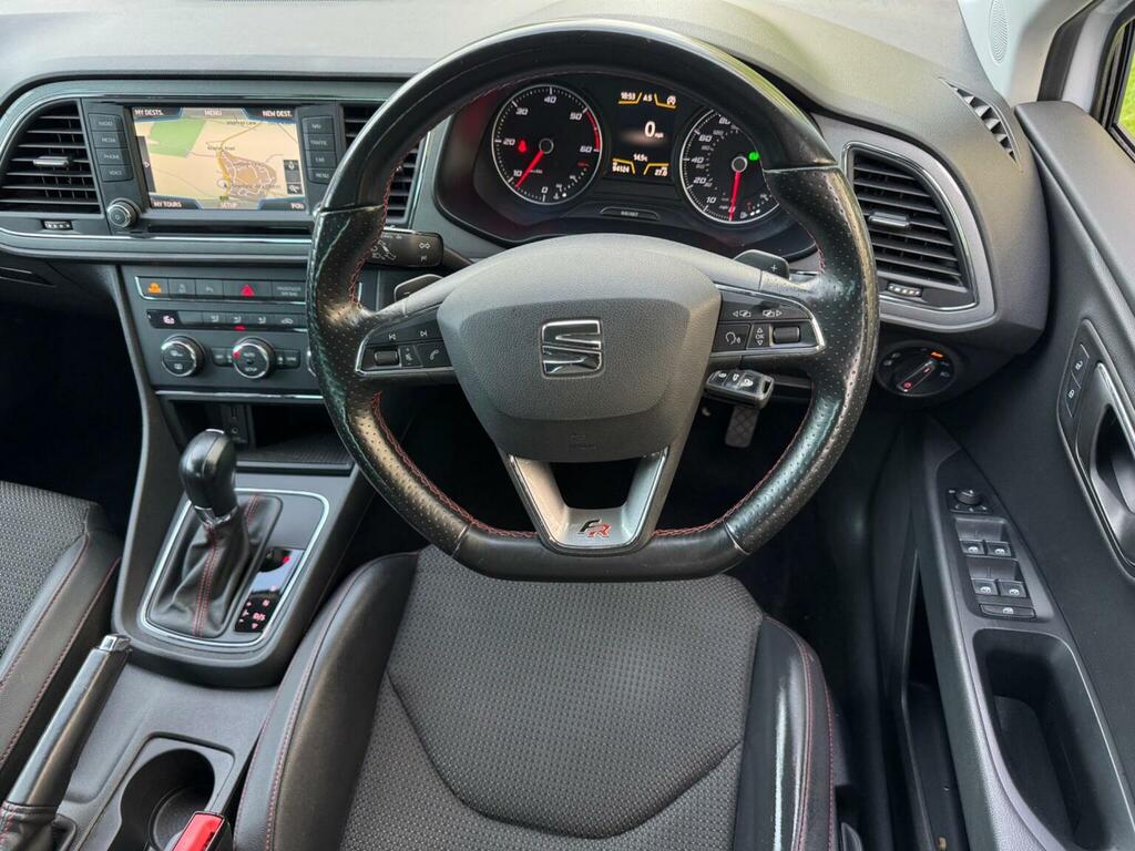 Seat Leon Hatchback 2.0 Tdi Fr Dsg Euro 6 Ss 201565 White #6