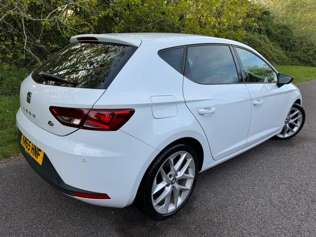 Seat Leon Hatchback 2.0 Tdi Fr Dsg Euro 6 Ss 201565 White #4