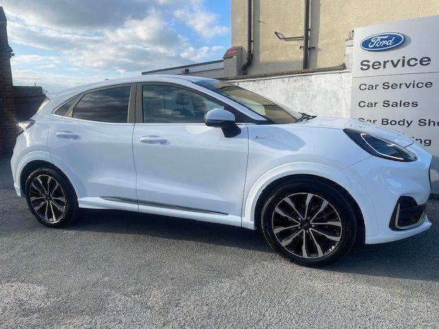 Ford Puma 1.0T 155Ps Ecoboost Hybrid Mhev St-line Vignale 7- KW72ORO White #3