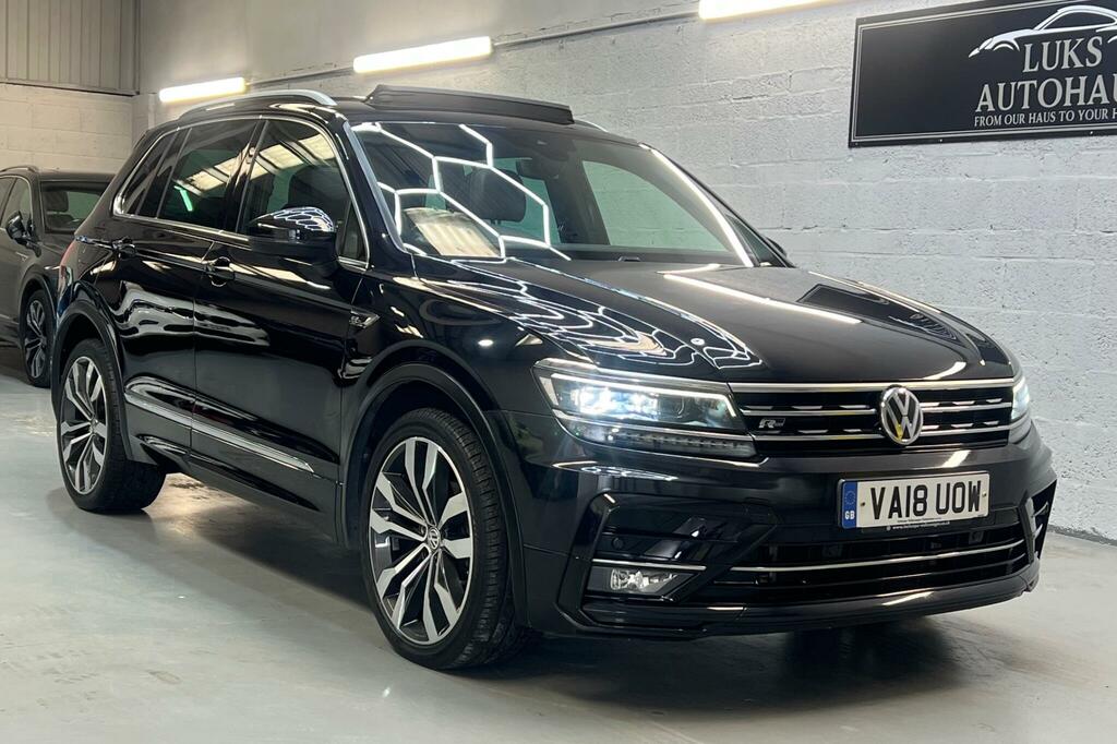Volkswagen Tiguan 2.0 Tdi R-line Dsg 4Motion Euro 6 Ss VA18UOW Black #6