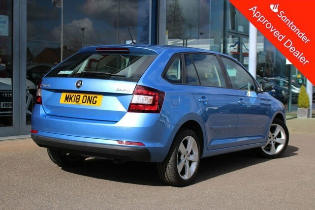 Skoda Rapid Spaceback 1.0 Tsi Se Tech Hatchback Dsg Euro 6 S MK18ONG Blue #3