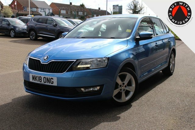 Skoda Rapid Spaceback 1.0 Tsi Se Tech Hatchback Dsg Euro 6 S MK18ONG Blue #4