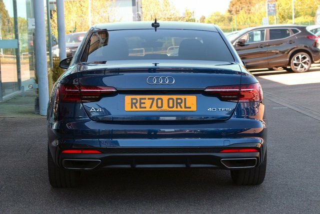 Audi A4 2.0 Tfsi 40 Black Edition Saloon S Tron RE70ORL Blue #6