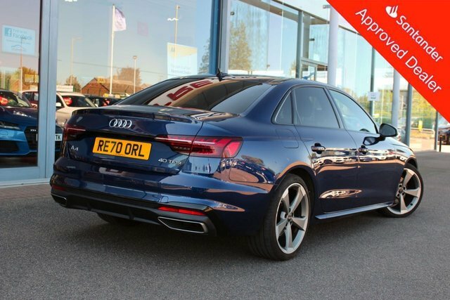Audi A4 2.0 Tfsi 40 Black Edition Saloon S Tron RE70ORL Blue #3