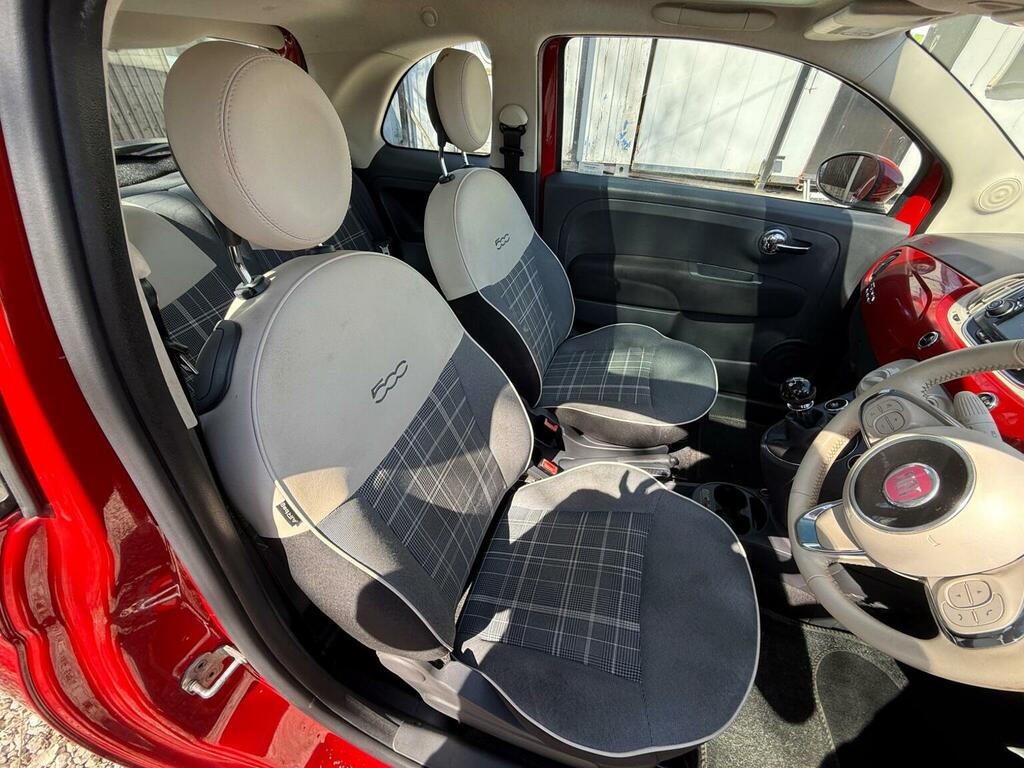 Fiat 500 Hatchback 1.2 Lounge Euro 6 Ss 201616 FY16LYK Red #3