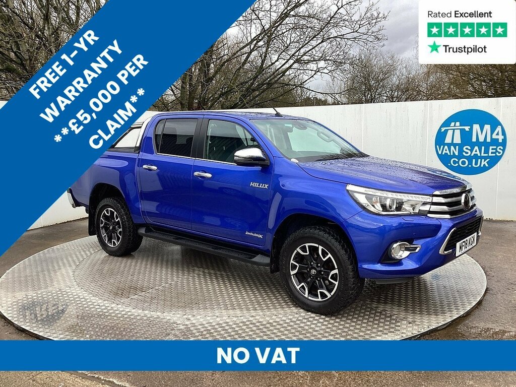 Toyota HILUX D-4d Invincible X 4X4 Euro 6 D C A C No Vat U Blue