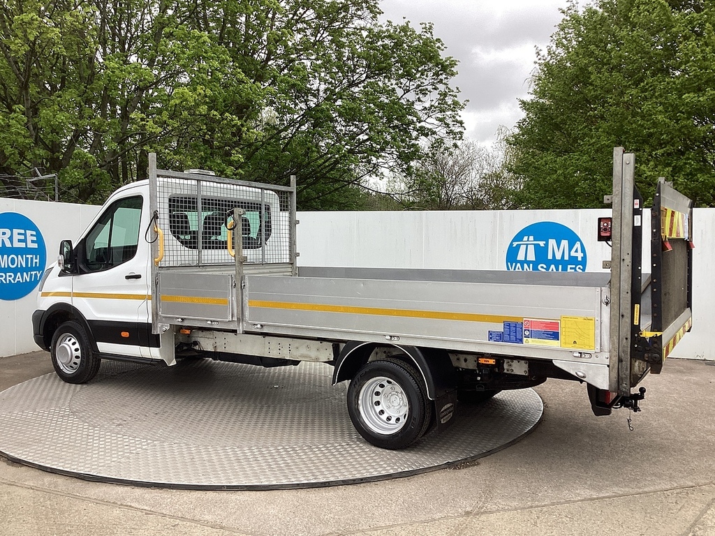 Ford Transit Custom 350 Ecoblue Leader Dropside Tail Lift 14Ft 2 Euro WV22YYC White #3