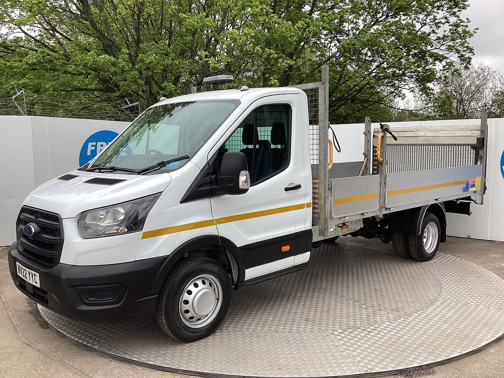 Ford Transit Custom 350 Ecoblue Leader Dropside Tail Lift 14Ft 2 Euro WV22YYC White #5