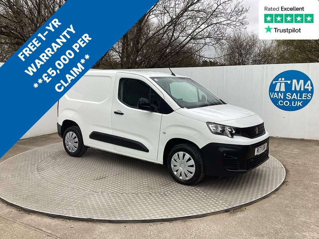 Peugeot Partner Bluehdi 1000 Professional Premium Swb Euro 6 U786 White