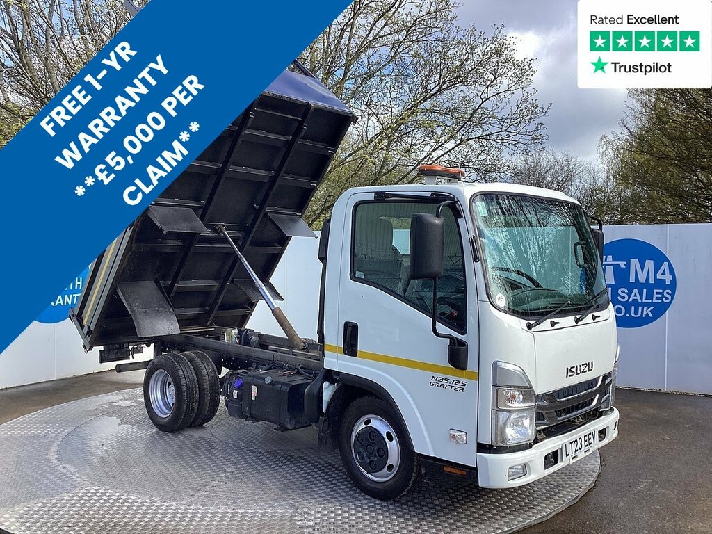 Isuzu D N35 125T Tipper Swb Euro 6 L10ft 4 U7922 Ule LT23EEV White