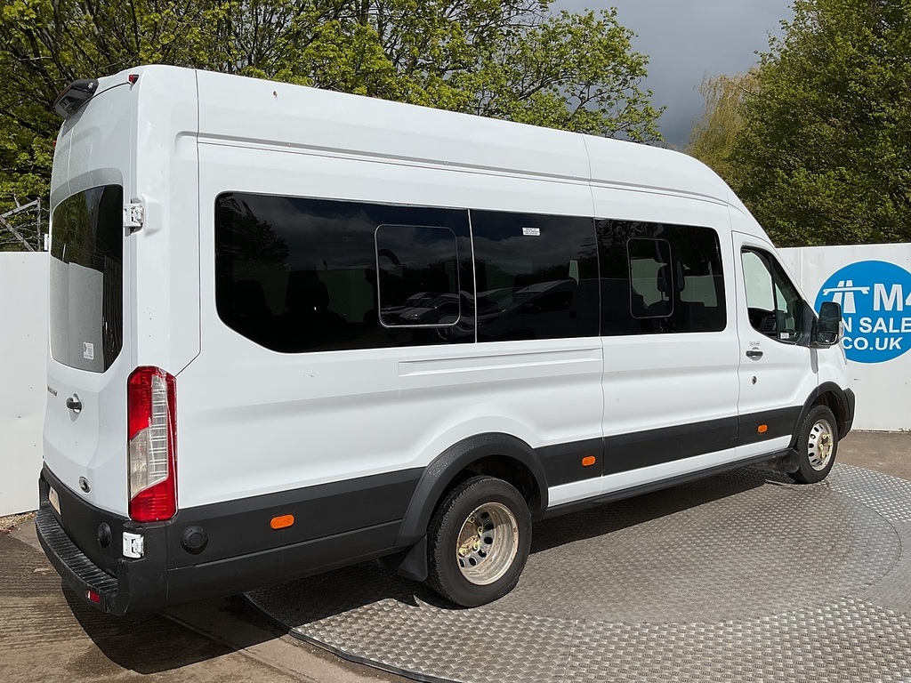 Ford Transit Custom 460 Ecoblue Leader 17 Seater Tacho U7991 Ulez WP20NJN White #3