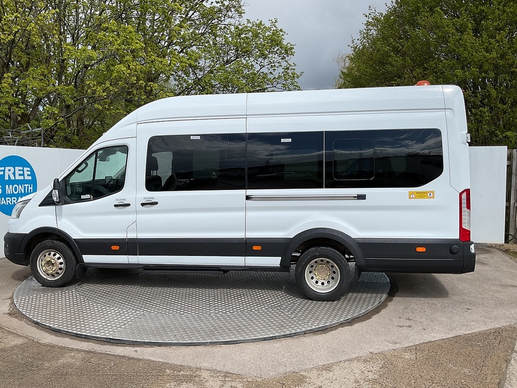 Ford Transit Custom 460 Ecoblue Leader 17 Seater Tacho U7991 Ulez WP20NJN White #6