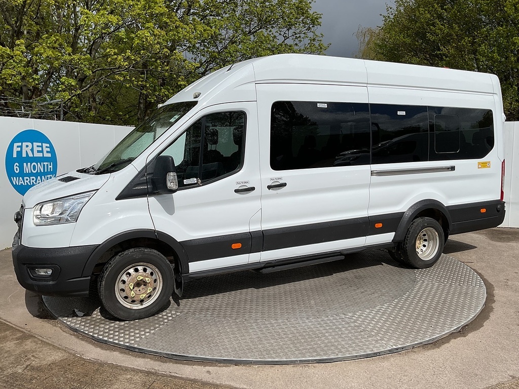 Ford Transit Custom 460 Ecoblue Leader 17 Seater Tacho U7991 Ulez WP20NJN White #5