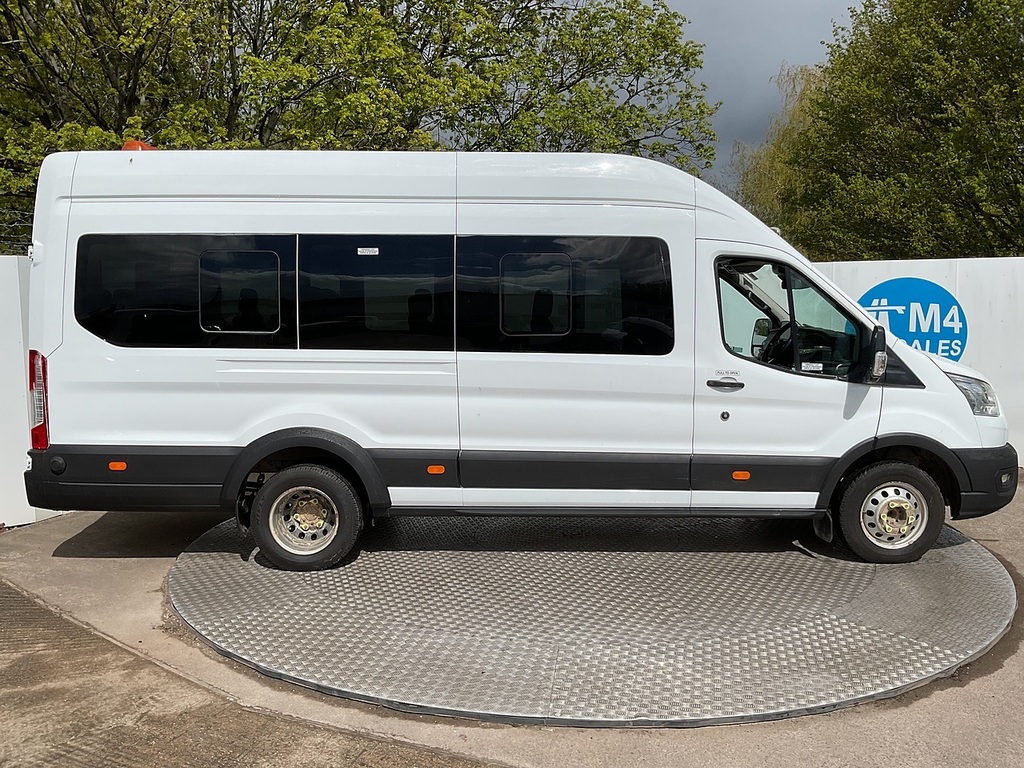 Ford Transit Custom 460 Ecoblue Leader 17 Seater Tacho U7991 Ulez WP20NJN White #4