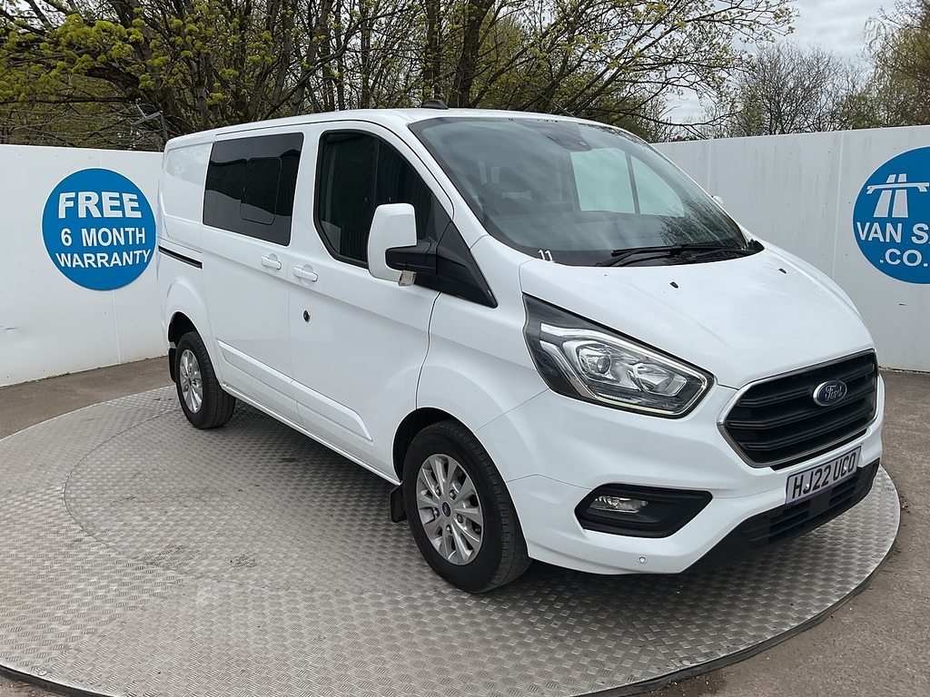 Ford Transit Custom 300 Ecoblue Limited Crewvan Euro 6 U8005 Ulez HJ22UCO White