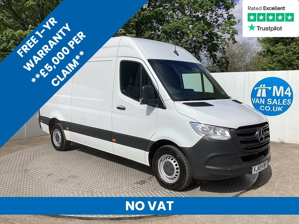 Mercedes-Benz Sprinter 316 Cdi Mwb High Roof Euro 6 No Vat U8033 Ul White