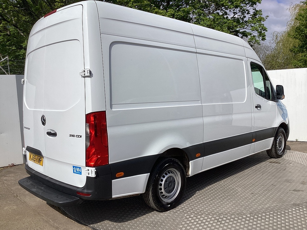 Mercedes-Benz Sprinter 316 Cdi Mwb High Roof Euro 6 No Vat U8033 Ul KJ69KWP White #3