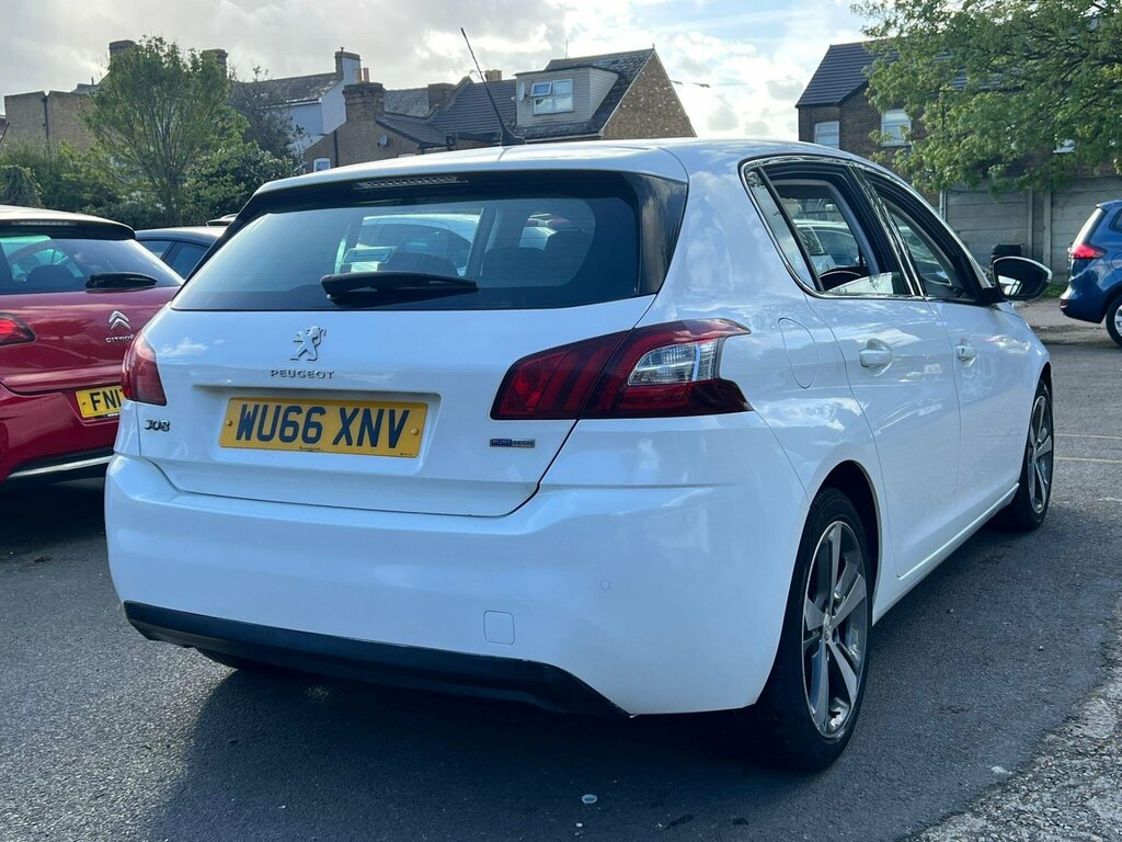 Peugeot 308 1.2 Puretech Allure Eat Euro 6 Ss WU66XNV White #6