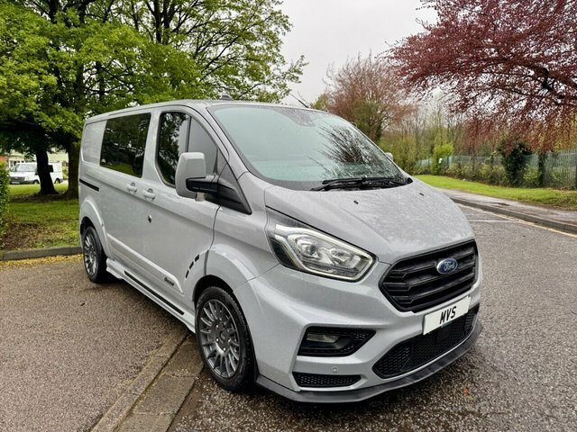 Ford Transit Custom 2023 2.0 320 Ecoblue Ms-rt Crew Van Double Cab KP23AEF Grey #2