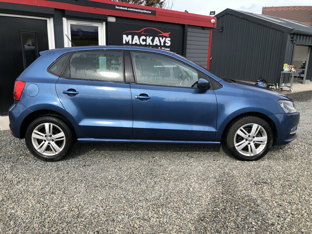 Volkswagen Polo Hatchback 1.2 Tsi Match Edition 2017 KY67KFZ Blue #3