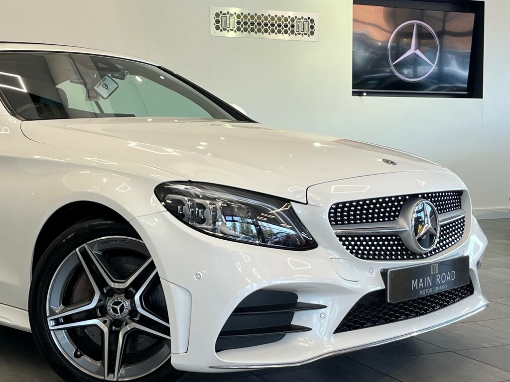 Mercedes-Benz C Class 2.0 D Amg Line Premium Cabriolet G-tronic Euro KM19FKZ White #4