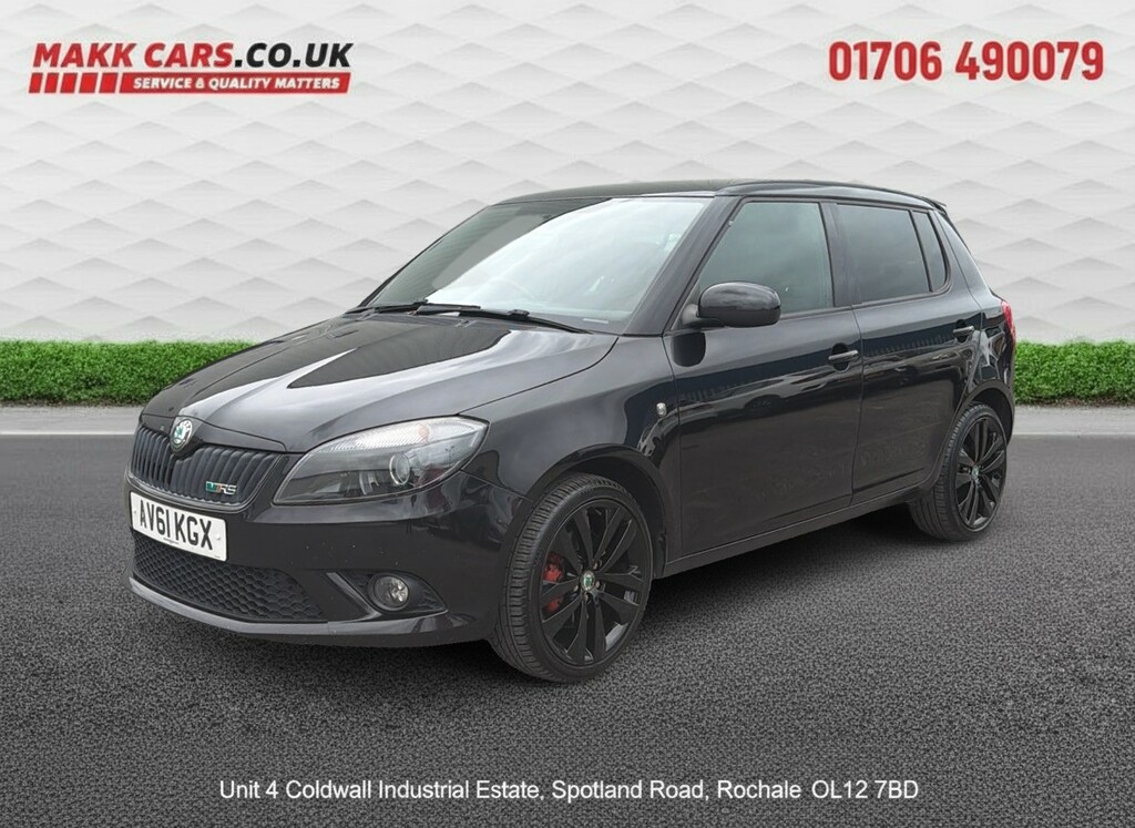 Skoda Fabia Hatchback 1.4 Tsi Vrs S2000 201161 AV61KGX Black #2