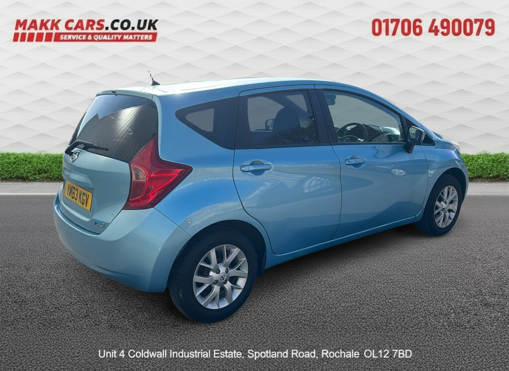 Nissan Note Hatchback 1.2 12V Acenta Premium 201463 YM63KGV Blue #3