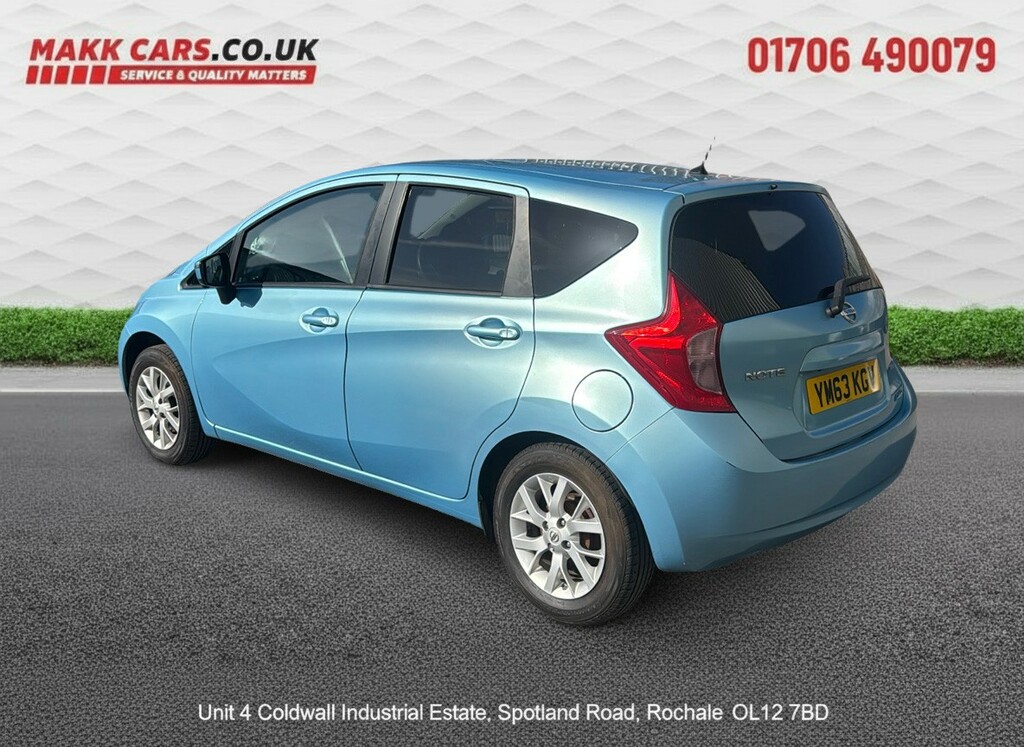 Nissan Note Hatchback 1.2 12V Acenta Premium 201463 YM63KGV Blue #4