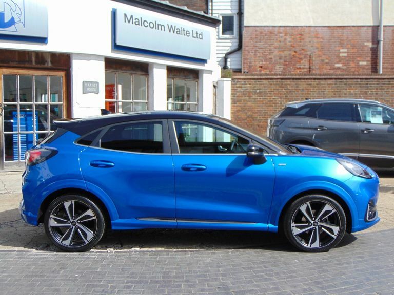 Ford Puma 1.0 Ecoboost Hybr Mhev 155 St-line Vignale Dct GL71XSR Blue #2