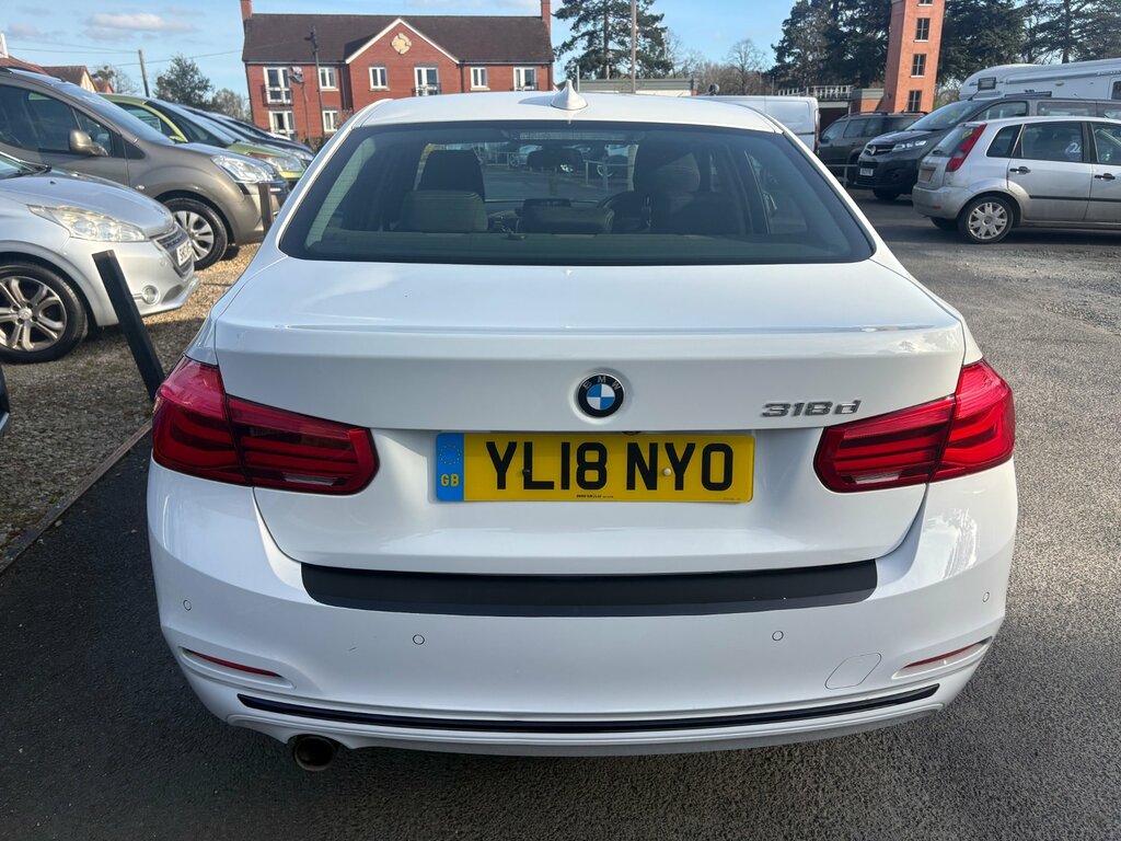 BMW 3 Series 2.0 318D Sport Saloon Euro 6 S YL18NYO White #3