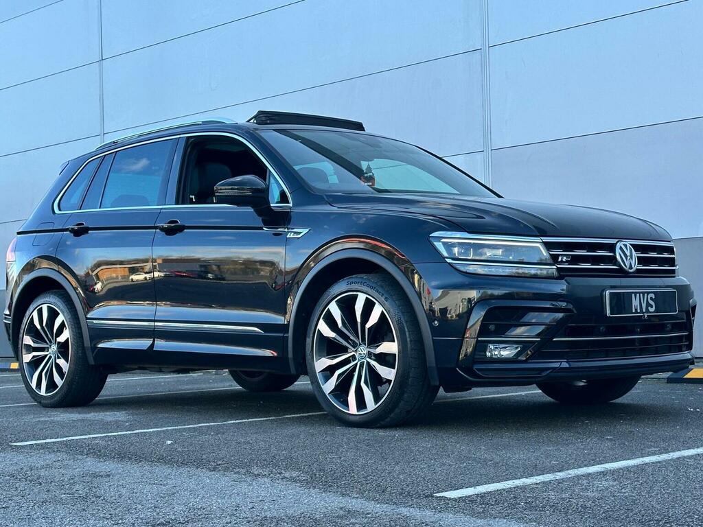 Volkswagen Tiguan Suv 2.0 Tdi R-line Tech Dsg 4Motion Euro 6 Ss 5 AJ19KRN Black #6