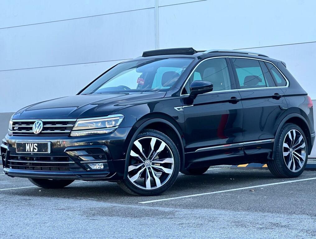 Volkswagen Tiguan Suv 2.0 Tdi R-line Tech Dsg 4Motion Euro 6 Ss 5 AJ19KRN Black #4