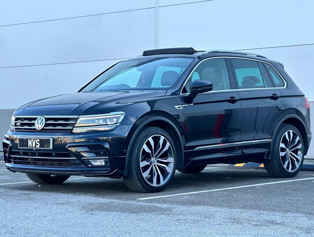 Volkswagen Tiguan Suv 2.0 Tdi R-line Tech Dsg 4Motion Euro 6 Ss 5 AJ19KRN Black #3