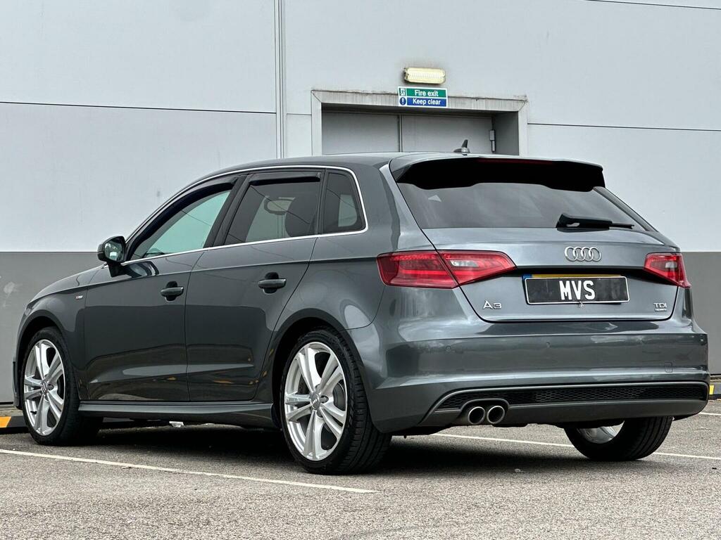 Audi A3 Hatchback 2.0 Tdi S Line Sportback S Tronic Quattr AF14KPO Grey #4